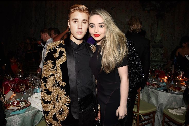 Justin Bieber and Sabrina Carpenter