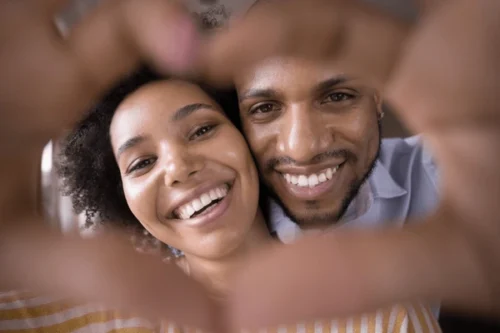 Happy Young Black Couple