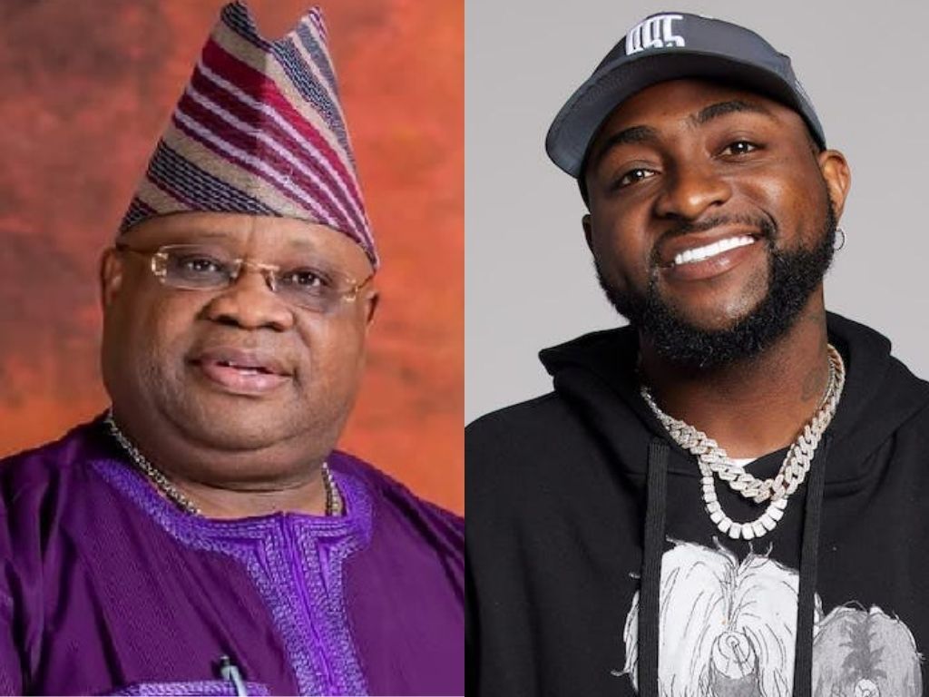 Osun State Governor Adeleke and David Adeleke (Davido)