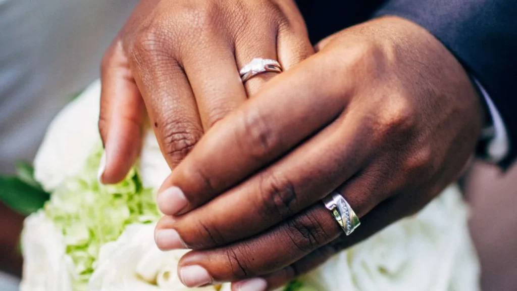 Wedding Couple Hands Ring