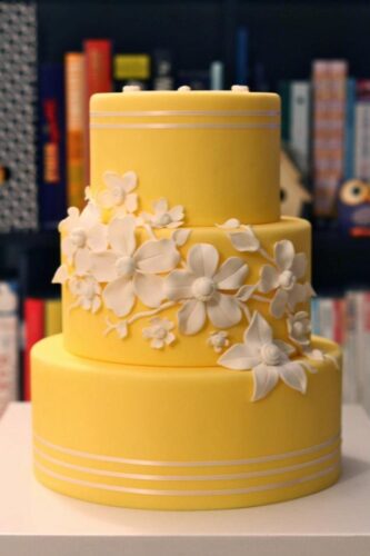 Yellow and Gold Cake